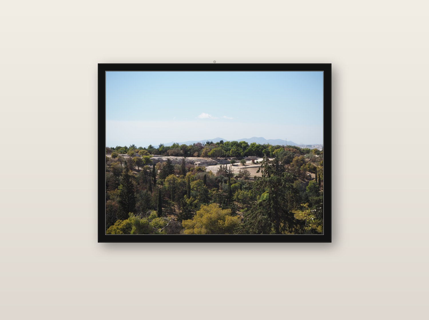 Abismo fine art print in black wood frame