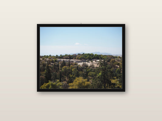 Abismo fine art print in black wood frame