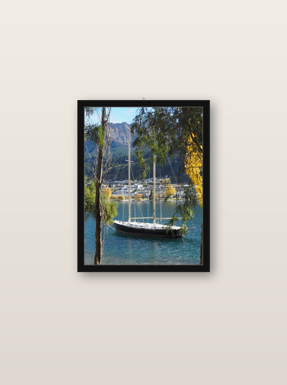 Arcanum fine art print in black wood frame