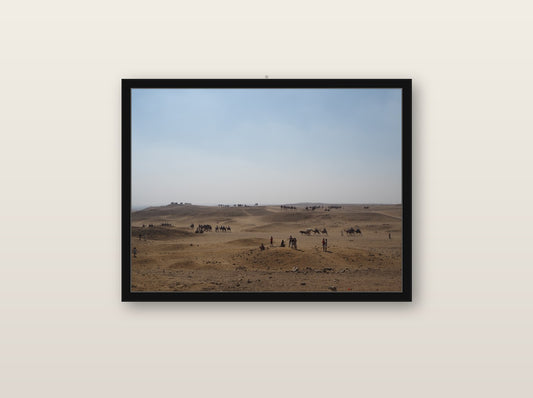 Caelum fine art print in black wood frame