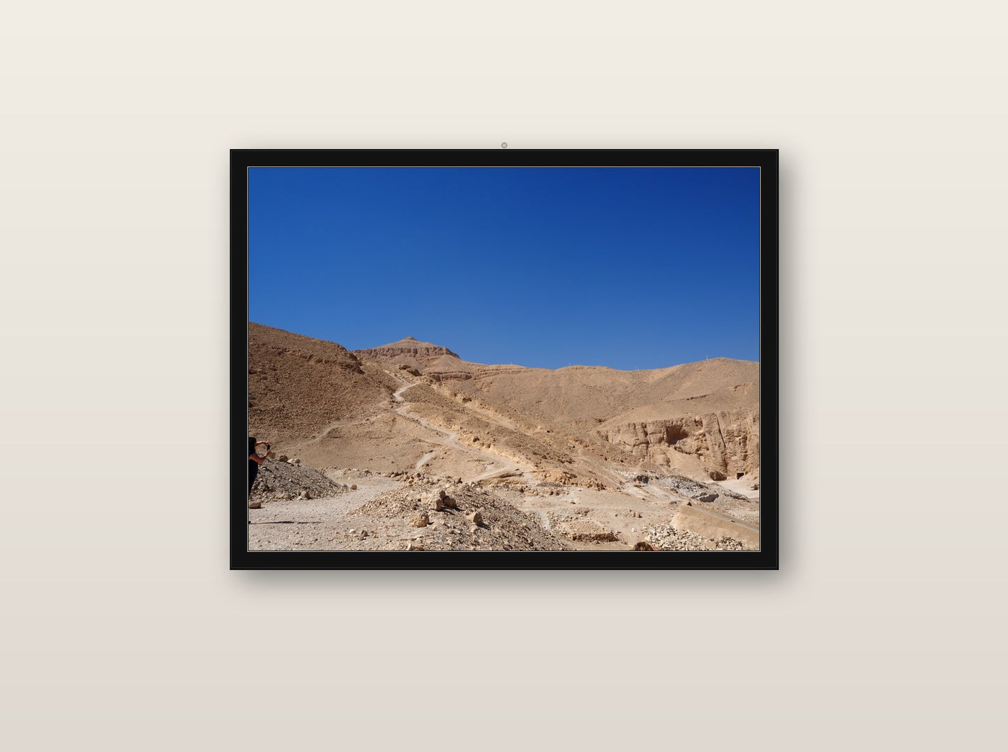 Ethereal fine art print in black wood frame