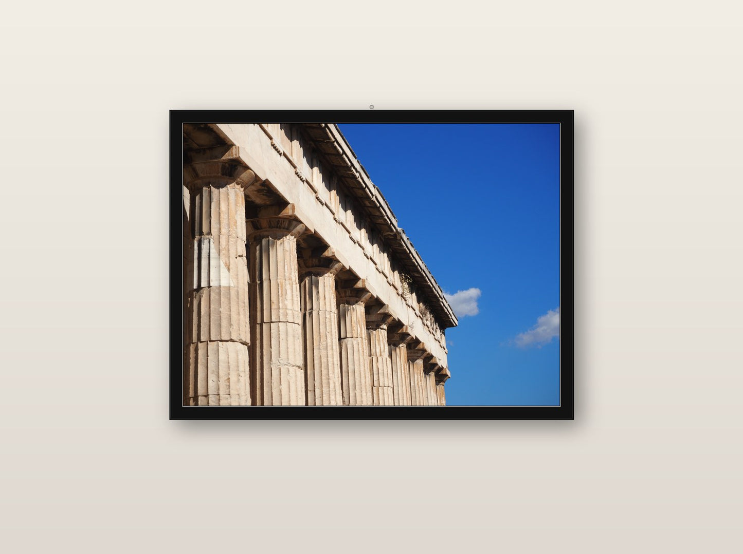 Frisson fine art print in black wood frame