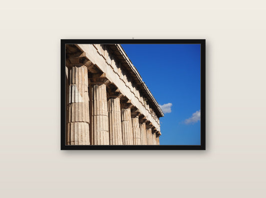 Frisson fine art print in black wood frame