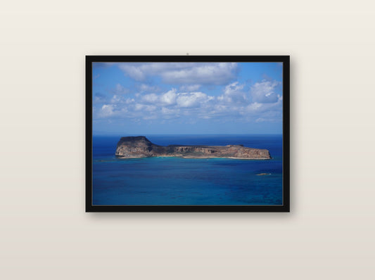 Glamour fine art print in black wood frame