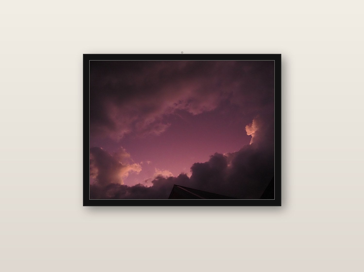 Incanto fine art print in black wood frame