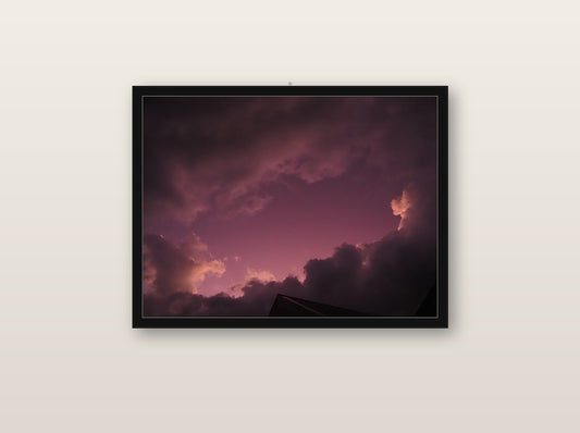 Incanto fine art print in black wood frame