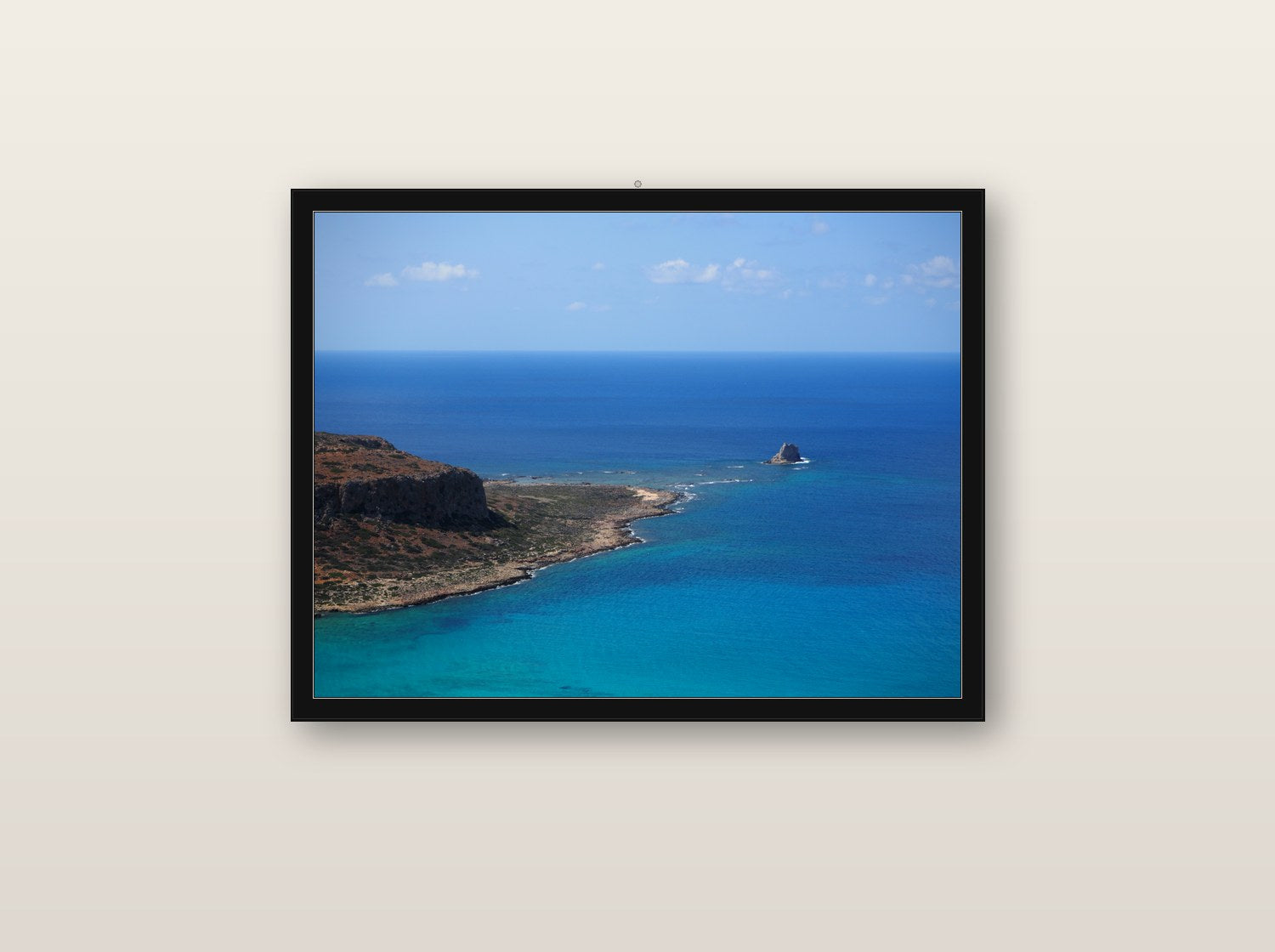 Iris fine art print in black wood frame