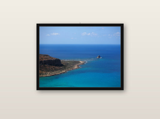 Iris fine art print in black wood frame