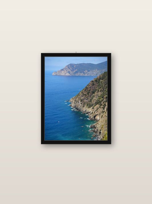 Lumen fine art print in black wood frame