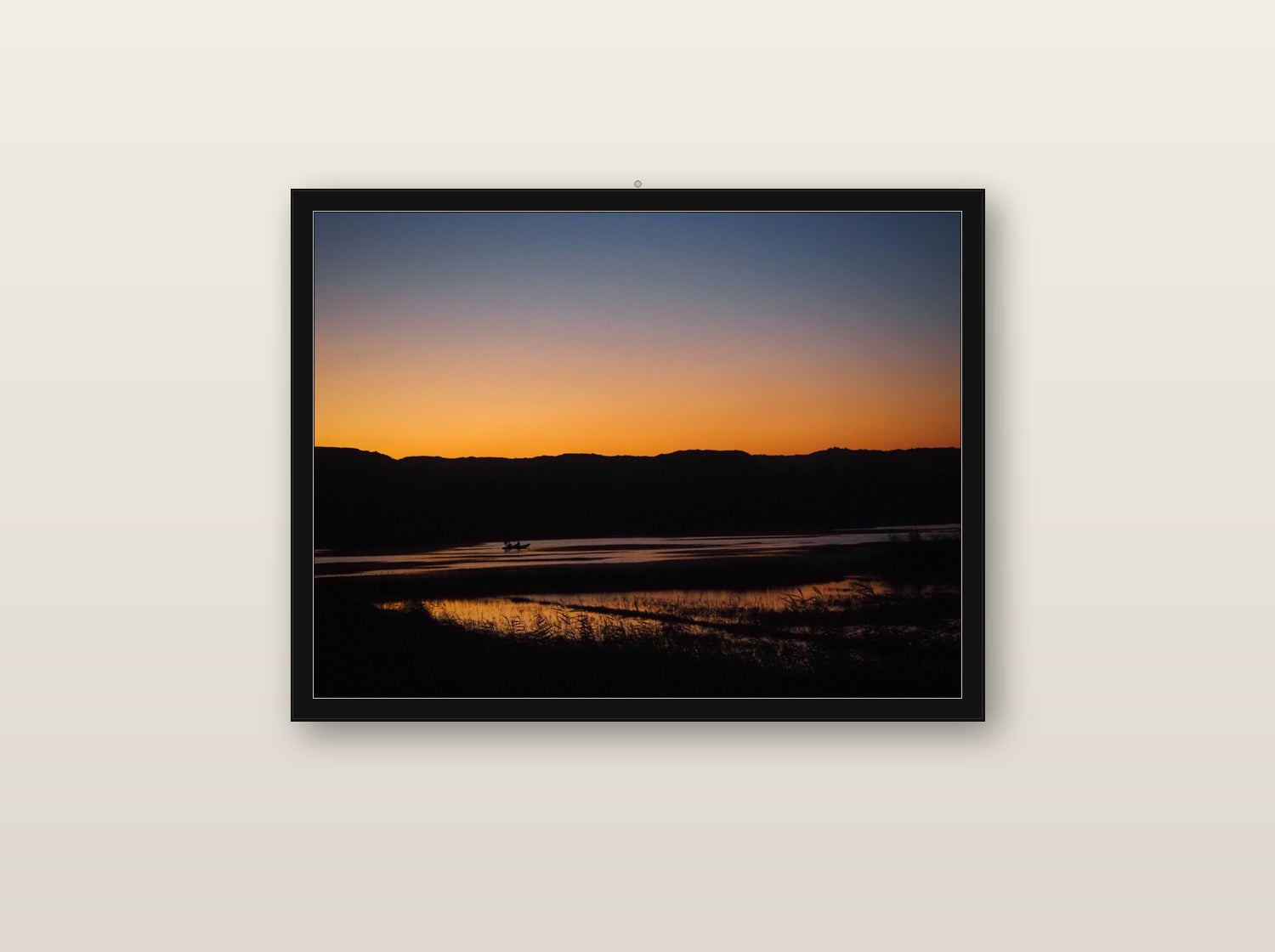 Nocturne fine art print in black wood frame