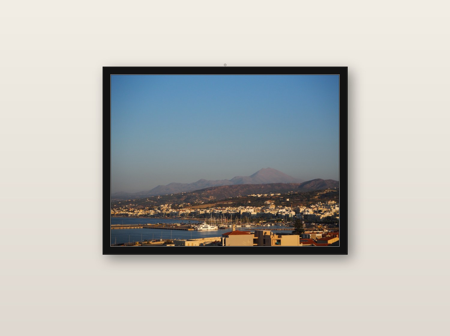 Palimpsest fine art print in black wood frame