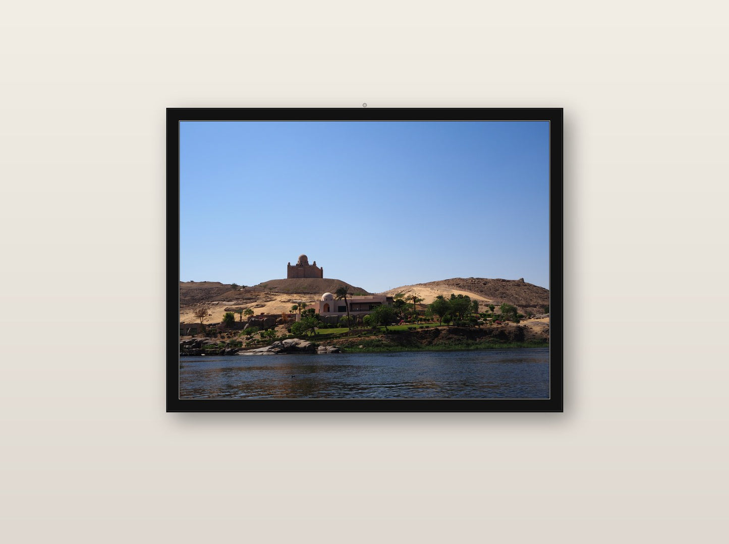 Phos fine art print in black wood frame