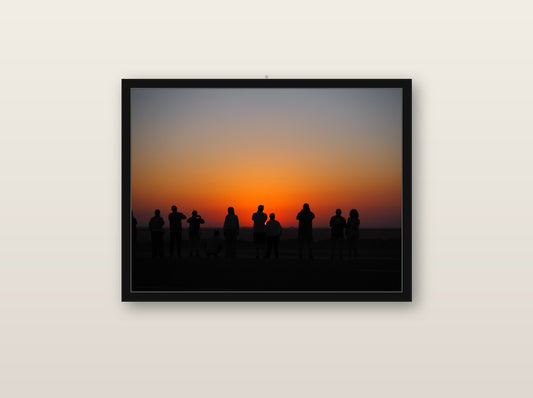 Prodigium fine art print in black wood frame