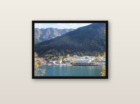 Rún fine art print in black wood frame