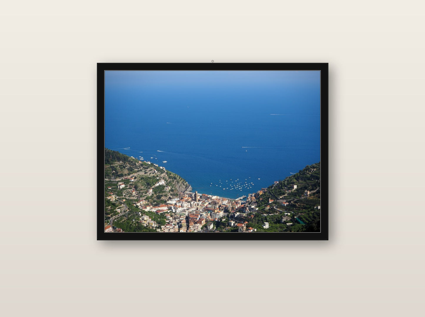 Saudade fine art print in black wood frame