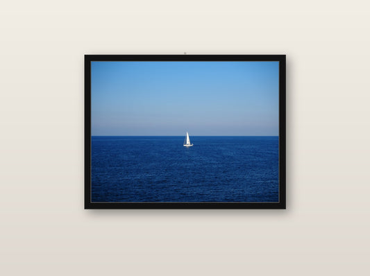 Seraph fine art print in black wood frame