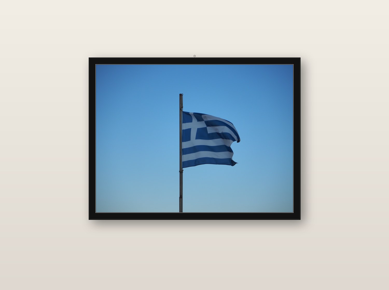 Spectra fine art print in black wood frame