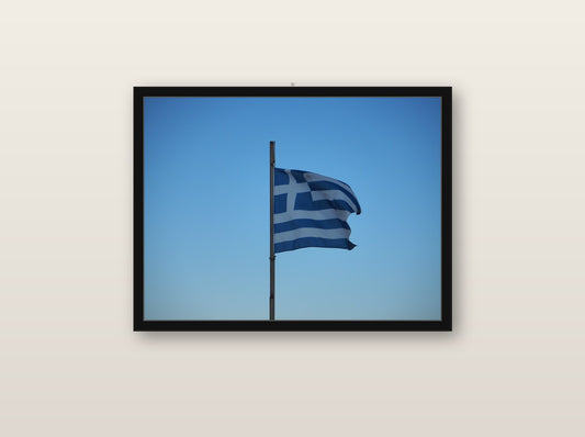 Spectra fine art print in black wood frame