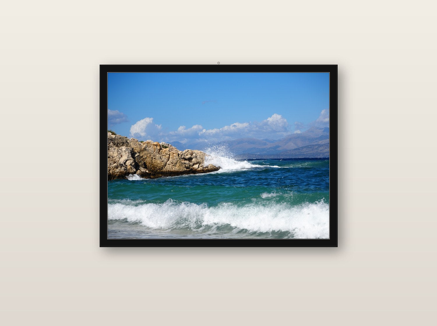 Syzygy fine art print in black wood frame