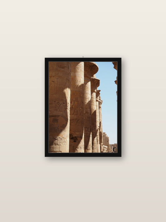 Vertex fine art print in black wood frame