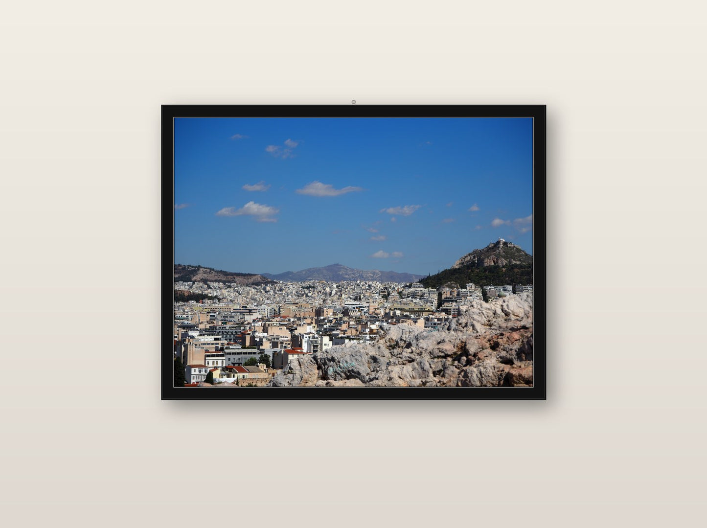 Vertige fine art print in black wood frame