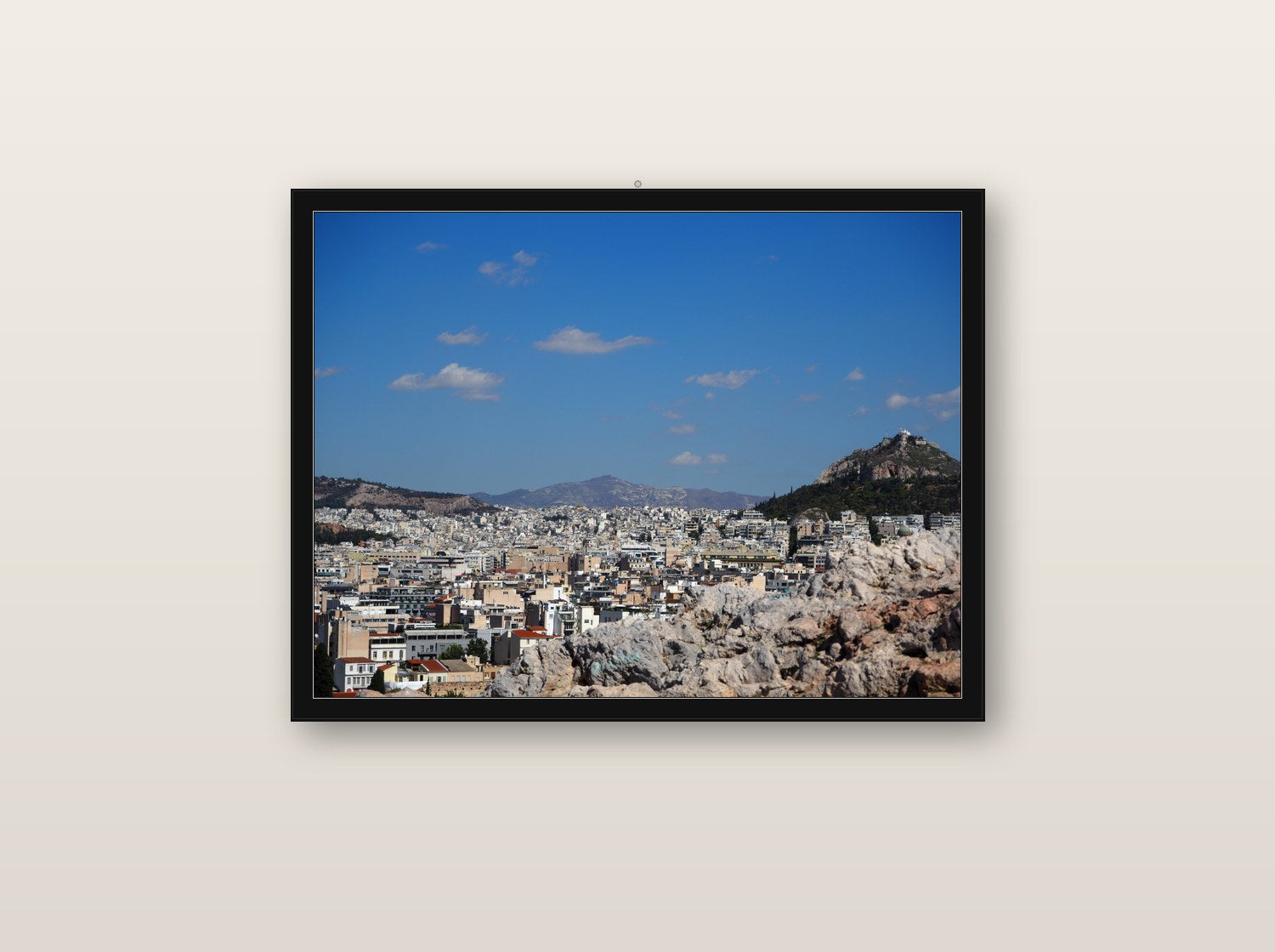 Vertige fine art print in black wood frame